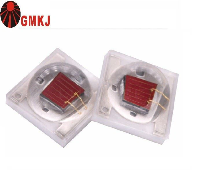 1w 3W Watt Red 660nm LED Chip SMD 3535 Package Dome Lens