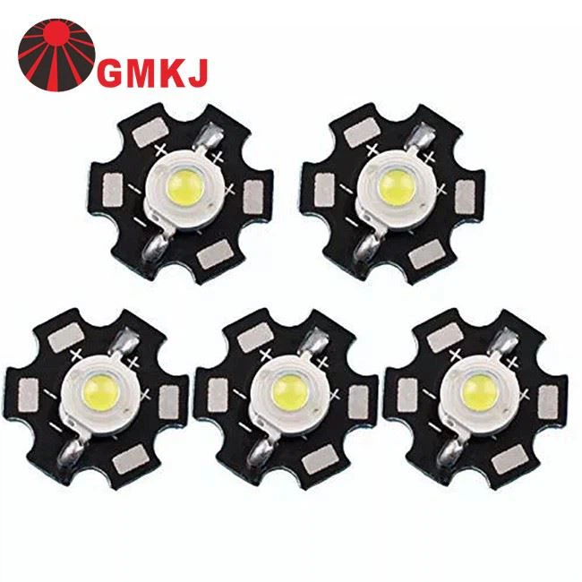 High Power White Led 1w 3w 5w Led Chip With Star Pcb
