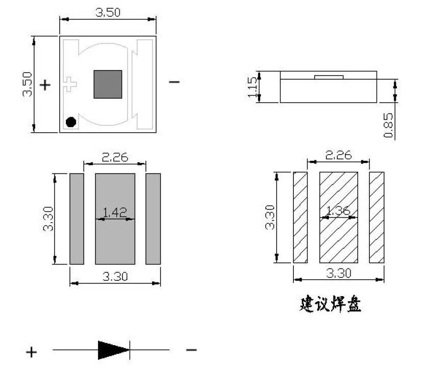 3535 flat color smd leds dimensions 3535 flat color smd leds dimensions