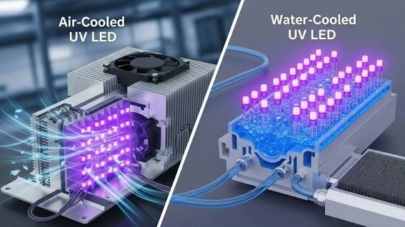 Air cooling vs water cooling for uv curing led modules Air cooling vs water cooling for uv curing led modules